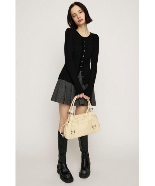 SLY（スライ） ニット セーター FRONT FRILL KNIT TOPS フロントフリル