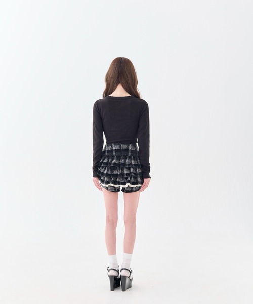 ANDWANG スカート Charm Frill Culotte Mini Skirt : ZOZOTOWN Yahoo