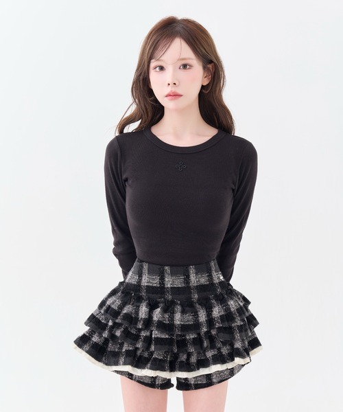 ANDWANG スカート Charm Frill Culotte Mini Skirt : ZOZOTOWN Yahoo