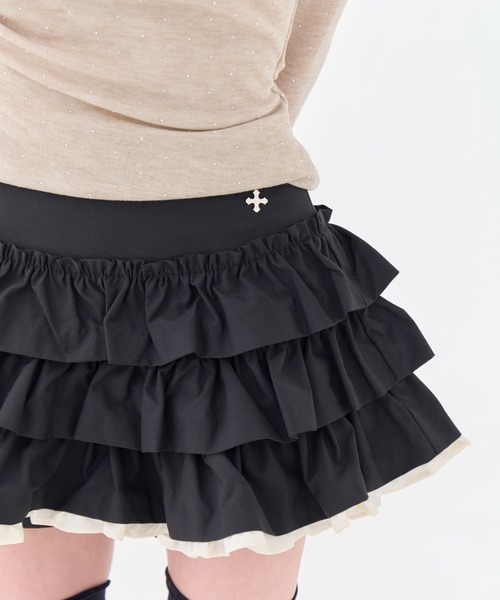 ANDWANG スカート Charm Frill Culotte Mini Skirt : ZOZOTOWN Yahoo