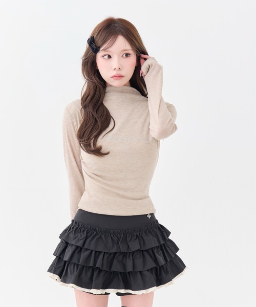 ANDWANG スカート Charm Frill Culotte Mini Skirt : ZOZOTOWN Yahoo