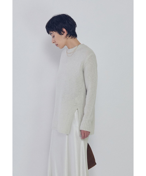 1er Arrondissement ニット セーター ラメノットウールスリットニット