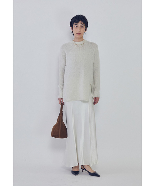 1er Arrondissement ニット セーター ラメノットウールスリットニット