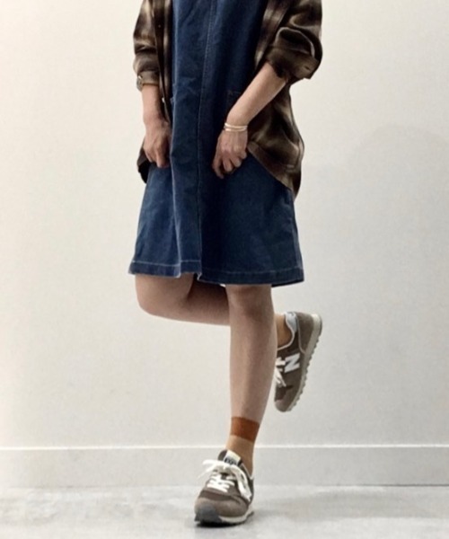 「New Balance」 ローカットスニーカー 23.5cm ブラウン レディース_画像6