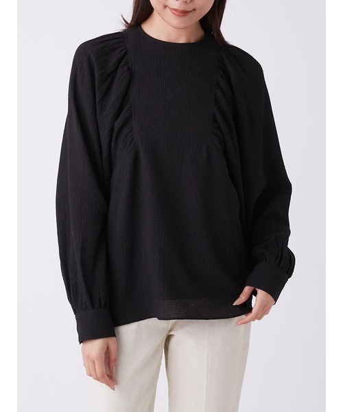 [Mila Owen] длинный рукав блуза 0 бежевый женский 