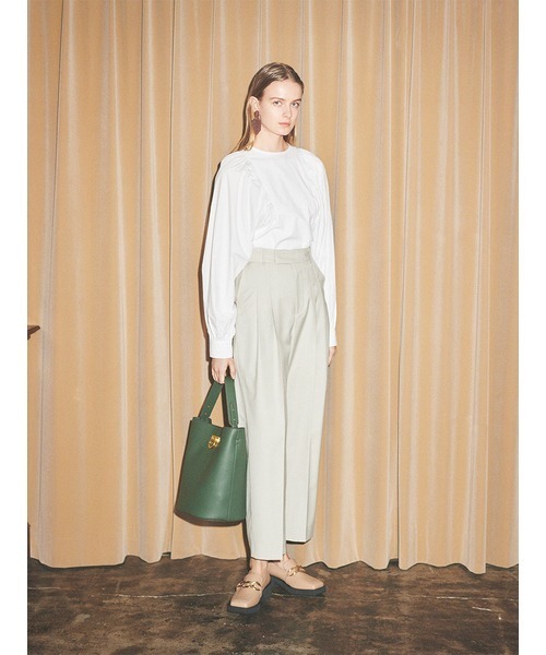 [Mila Owen] длинный рукав блуза 0 бежевый женский 