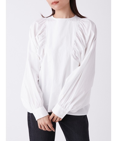 [Mila Owen] длинный рукав блуза 0 бежевый женский 