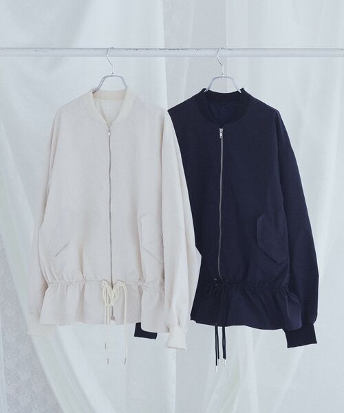 「Green Parks」 ブルゾン FREE アイボリー レディース_画像2