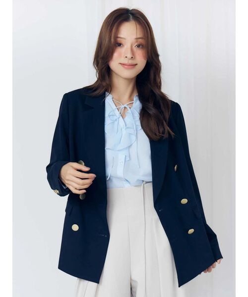 マーキュリー完売＊新品タグ付き2WAYブラウス　ピンク MERCURYDUO（マーキュリーデュオ） ブラウス シャツ シフォンロング