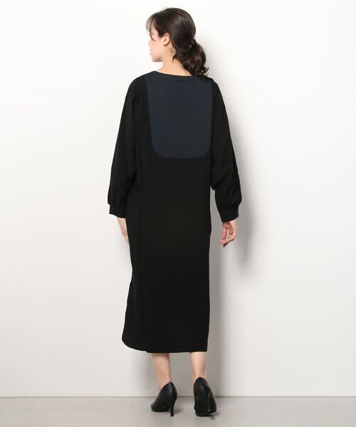 「bedsidedrama」 長袖ワンピース 1 ブラック レディース_画像3