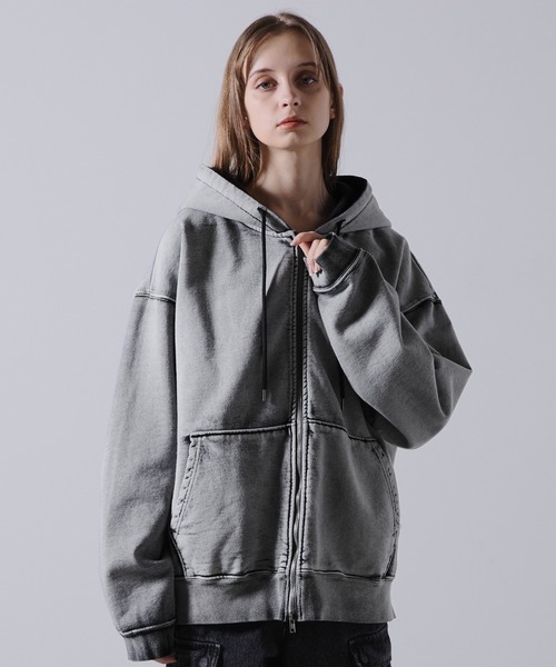 CLEL（クレイル） ジップアップパーカー M グレー メンズ : ZOZOTOWN