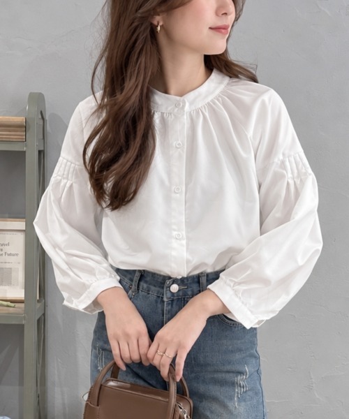 Dewlily ブラウス シャツ ふんわりシルエットで抜け感をつくる