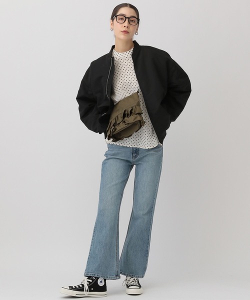 「saloon」 ブルゾン FREE アイボリー レディース_画像8