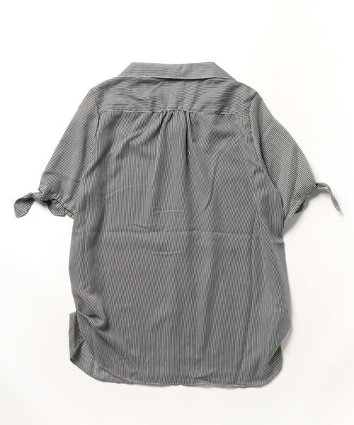 「m.f.editorial」 半袖シャツ MEDIUM ネイビー レディース_画像2