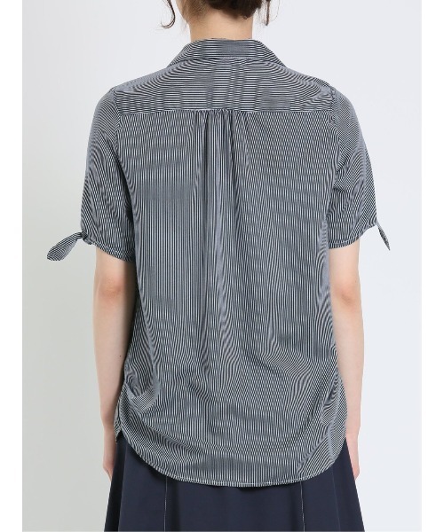 「m.f.editorial」 半袖シャツ MEDIUM ネイビー レディース_画像5