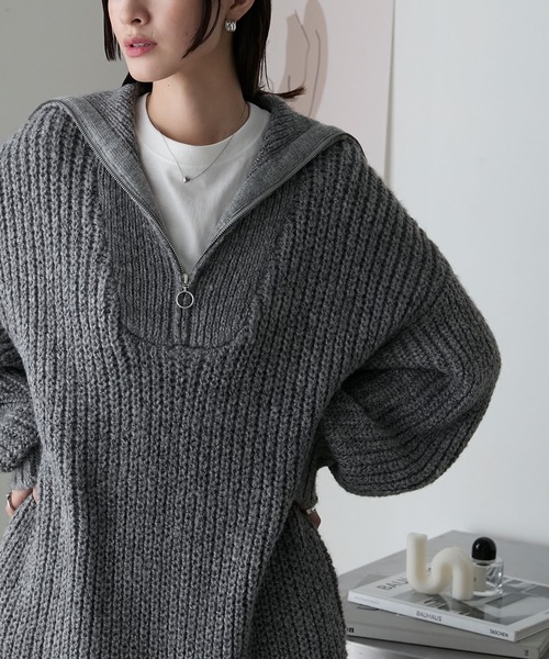 forksy.（フォルクシー） ニットワンピース FREE グレー レディース