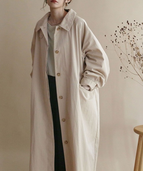 「NOAHL」 ステンカラーコート S キナリ レディース_画像4