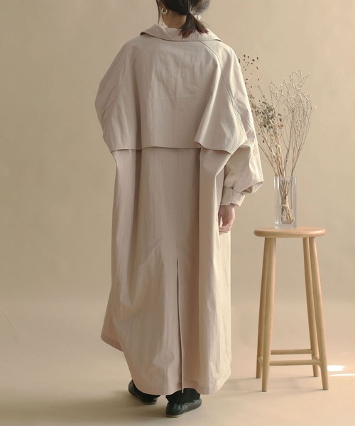 「NOAHL」 ステンカラーコート S キナリ レディース_画像6