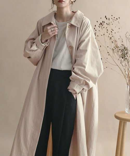 「NOAHL」 ステンカラーコート S キナリ レディース_画像7