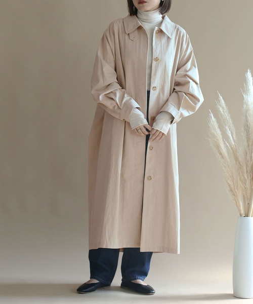 「NOAHL」 ステンカラーコート S キナリ レディース_画像8