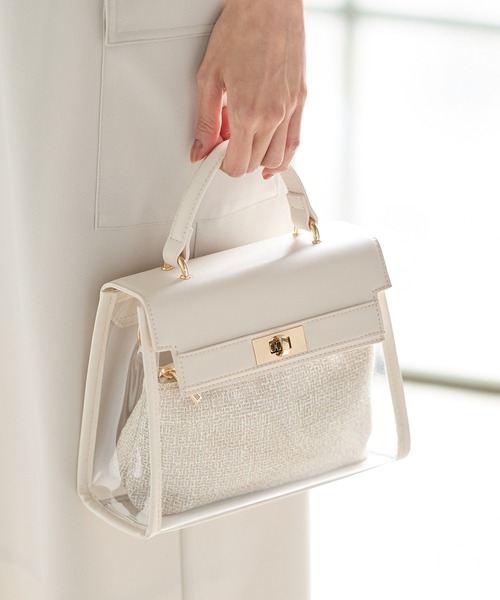 「Honeys」 2WAYバッグ FREE グレイッシュベージュ レディース_画像4