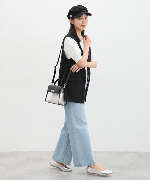 「Honeys」 2WAYバッグ FREE グレイッシュベージュ レディース_画像5