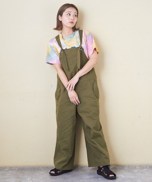 「CUBE SUGAR」 オーバーオール M ベージュ レディース_画像3