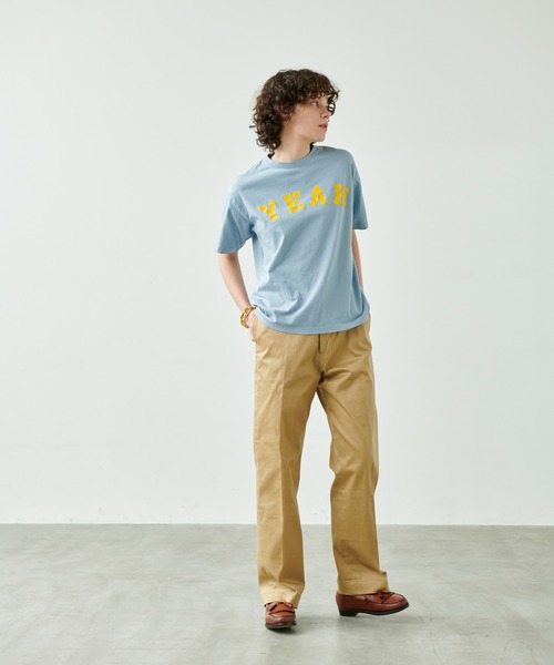 「kha:ki」 半袖Tシャツ 1 ブルー レディース_画像3