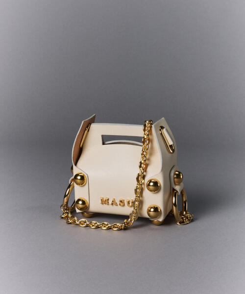 ショルダーバッグ MASU/エムエーエスユー/LEATHER CAKE BAG PETIT/M26U6OJ007 メンズ レディースの画像
