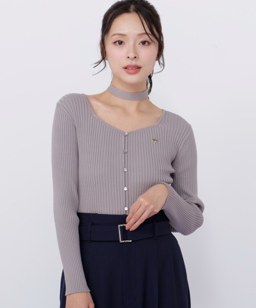JILL STUART ジルスチュアート セーター ブラック レース 新品未使用 レーストリミングリブニット | JILL by JILL STUART（ジル バイ ジル