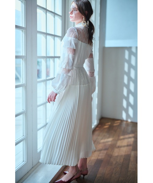 ワンピース Frances Lace Dress スカラップレースタイドレスの画像