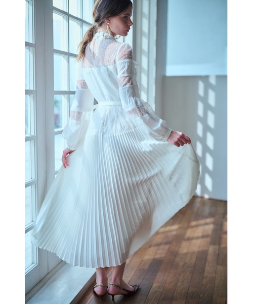 Estella.K ワンピース Frances Lace Dress スカラップレースタイドレス