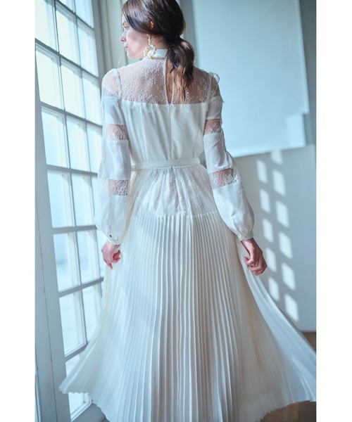 Estella.K ワンピース Frances Lace Dress スカラップレースタイドレス