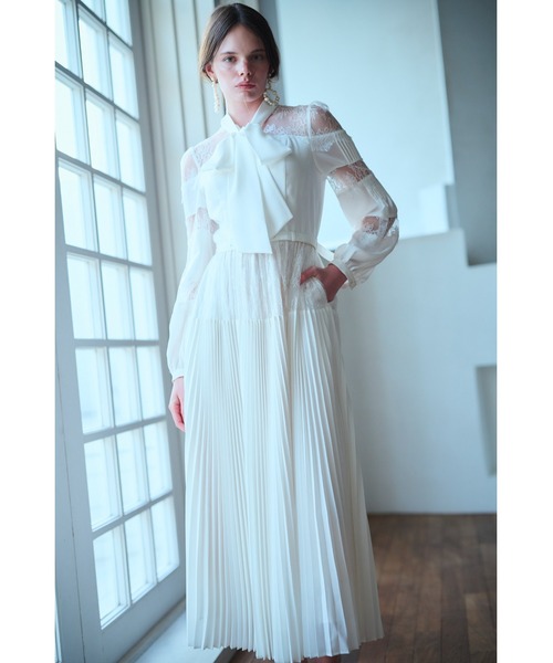 Estella.K ワンピース Frances Lace Dress スカラップレースタイドレス