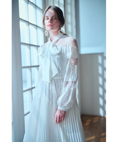ワンピース Frances Lace Dress スカラップレースタイドレスの画像