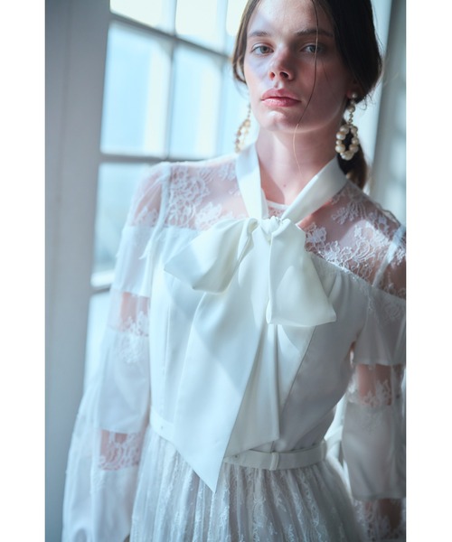 ワンピース Frances Lace Dress スカラップレースタイドレスの画像