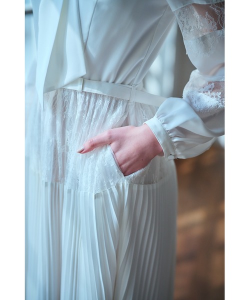 Estella.K ワンピース Frances Lace Dress スカラップレースタイドレス