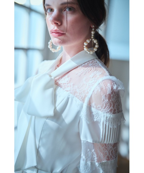 ワンピース Frances Lace Dress スカラップレースタイドレスの画像