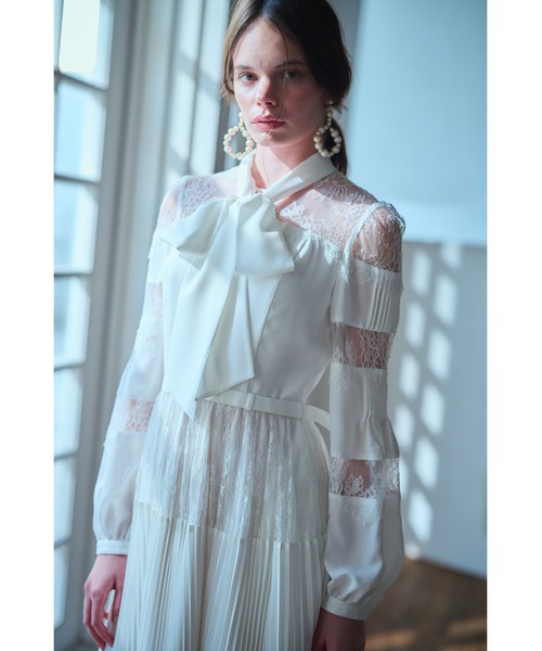 ワンピース Frances Lace Dress スカラップレースタイドレスの画像