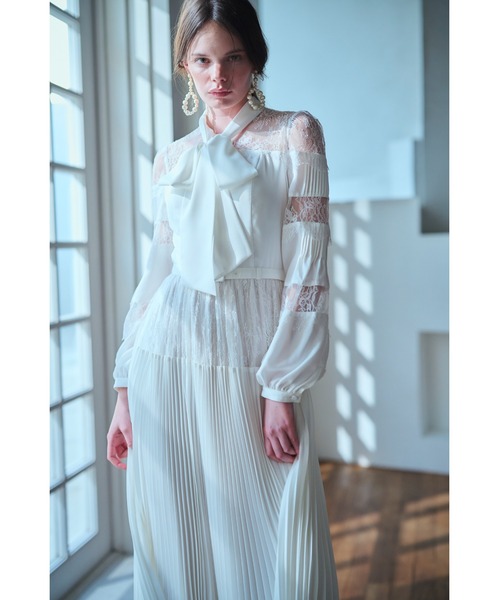 ワンピース Frances Lace Dress スカラップレースタイドレスの画像