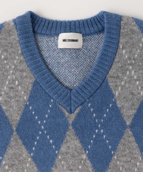 「MIEL CRISHUNANT」 半袖ニット FREE ホワイト系その他 レディース_画像6