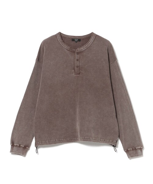 BEAMS HEART（ビームス ハート） tシャツ SW ワッフル ヘンリーネック