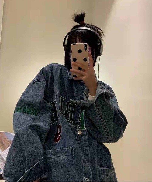 「meJane」 デニムジャケット FREE ブルー レディース_画像7