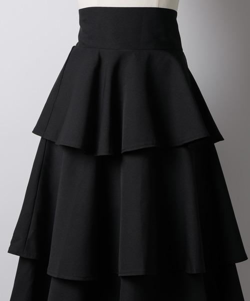 「VIOLETTA」 フリルスカート S グレイッシュブルー レディース_画像7