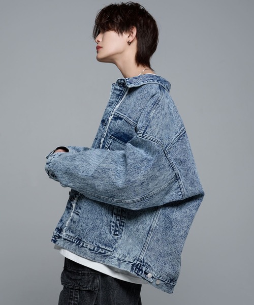 「ADRER」 デニムジャケット X-SMALL ブルー メンズの画像