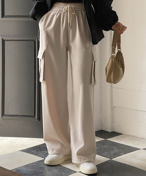 「SONA」 カーゴパンツ LONG グレー レディース_画像7