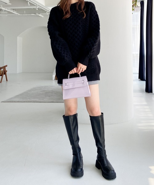 「Heather」 ロングブーツ L ブラック レディース_画像2
