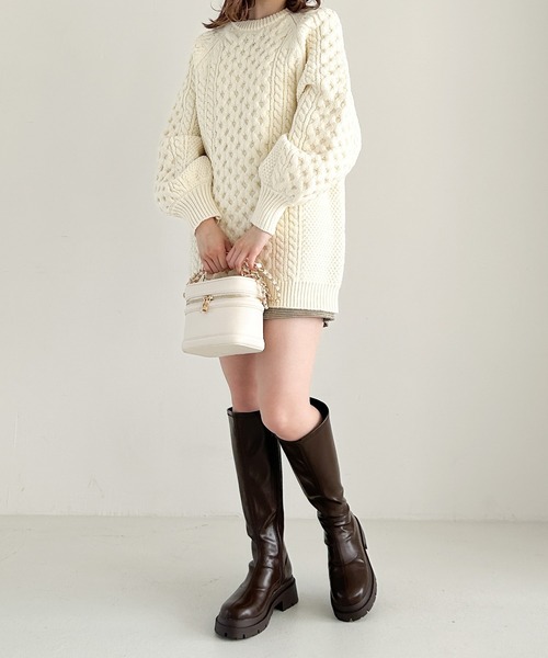 「Heather」 ロングブーツ L ブラック レディース_画像3