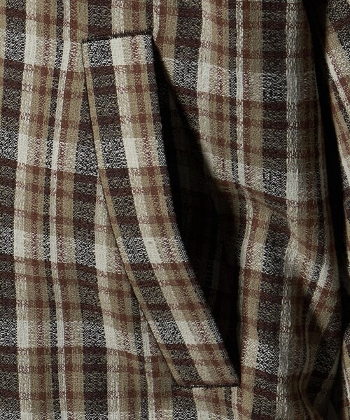ブルゾン アウター 「UNITED ARROWS ＆ SONS」 CHECK ZIP BLOUSON/ブルゾン メンズの画像