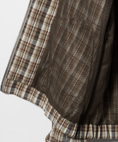 ブルゾン アウター 「UNITED ARROWS ＆ SONS」 CHECK ZIP BLOUSON/ブルゾン メンズの画像